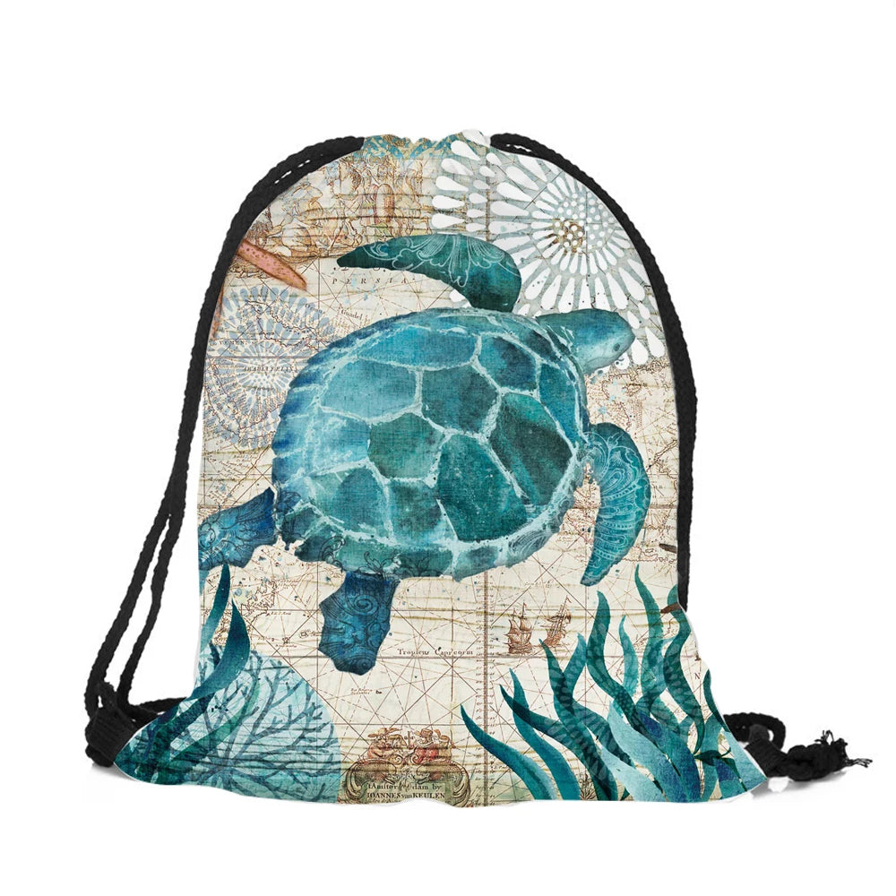 3D Printing Marine Animal Backpack - Seahorse Turtle Octopus