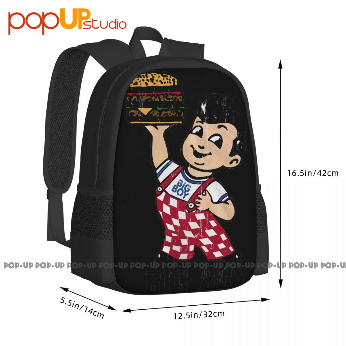 Bob's Big Boy Adult Hamburger Backpack - Large Capacity Travel Style