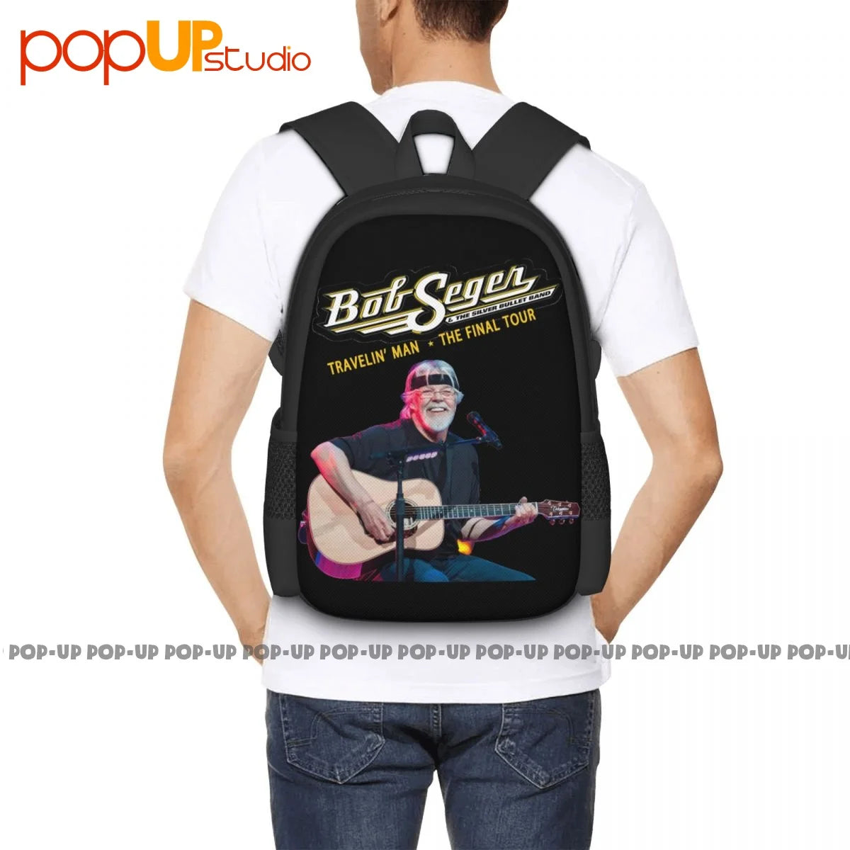 Bob Seger Backpack Large Capacity Vintage Portable Gym Tote Bag