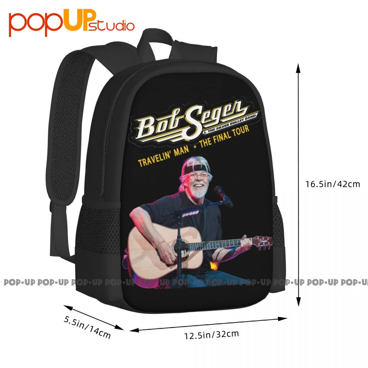 Bob Seger Backpack Large Capacity Vintage Portable Gym Tote Bag