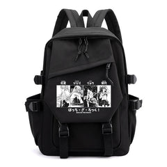 Bocchi The Rock Anime Zip Big Backpack Unisex Teens School Bags