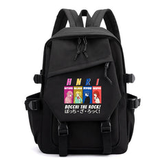 Bocchi The Rock Anime Zip Big Backpack Unisex Teens School Bags