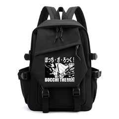 Bocchi The Rock Anime Zip Big Backpack Unisex Teens School Bags