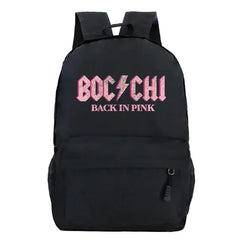 Bocchi The Rock Print Backpacks Letters Harajuku Schoolbags for Girls Boys