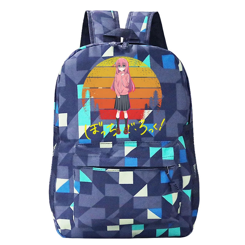 Bocchi The Rock SchoolBags Students Comic Schoolbag Girls Boys Backpack