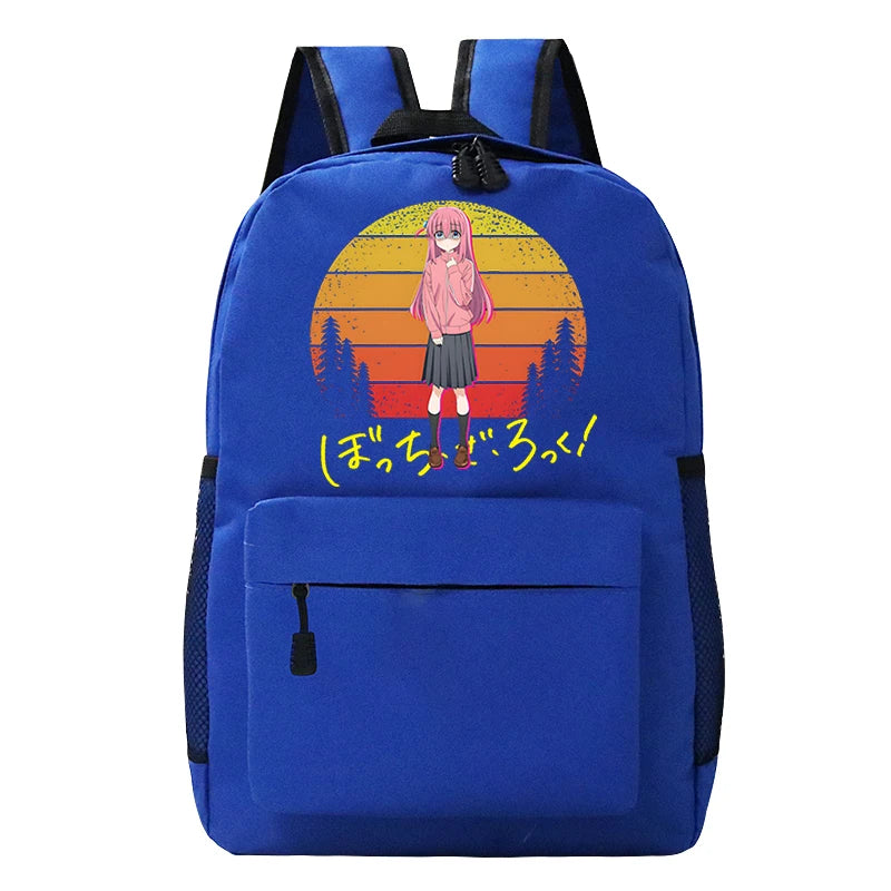 Bocchi The Rock SchoolBags Students Comic Schoolbag Girls Boys Backpack