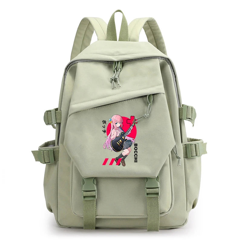 Bocchi The Rock Zip Anti-theft School Bags High Bag Women Light Travel Bags