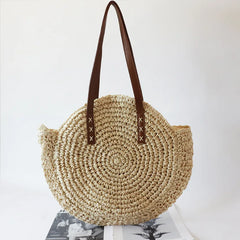 Bohemia Woman Straw Shoulder Bags Large Capacity Tote Bag