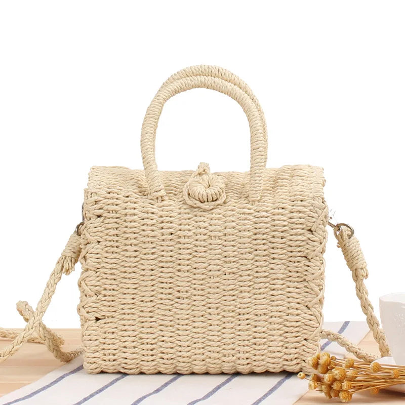 Bohemian Straw Shoulder Summer Bags For Women Handbags