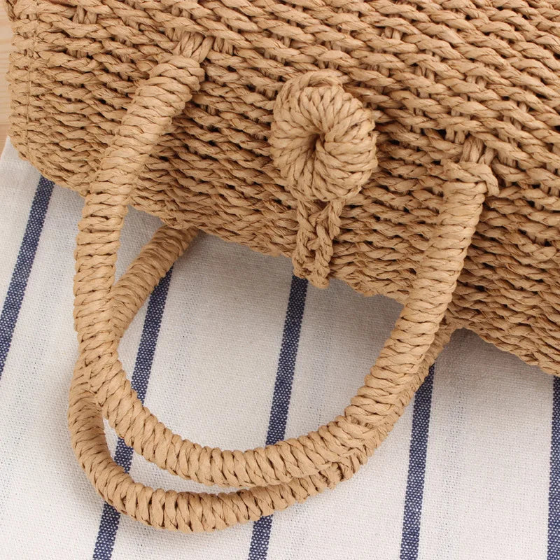 Bohemian Straw Shoulder Summer Bags For Women Handbags