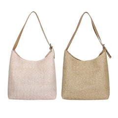 Bohemian Style Straw Tote Bag for Vacation