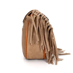 Boho Tassel Crossbody Bag Large Capacity Shoulder Bag for Women