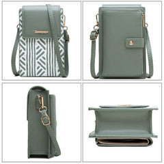 Mini Small Women Crossbody Bag PU Leather Flap Phone Bags Wallet