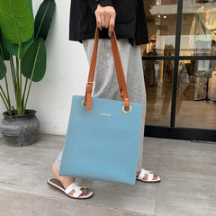 Women's Leather Tote Shoulder Bag Top Handle Handbags