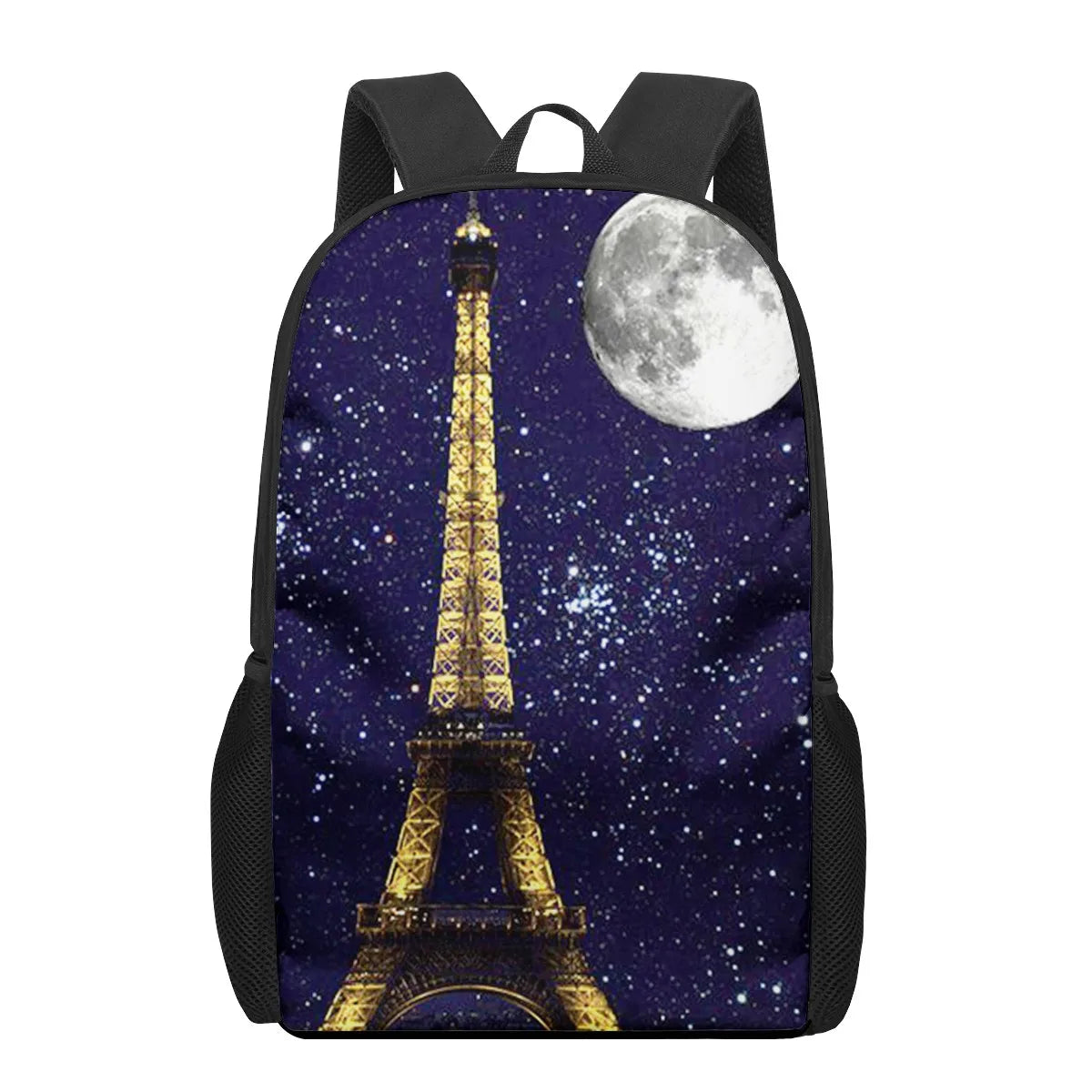 Eiffel Tower 3D Print School Bag Set for Kids