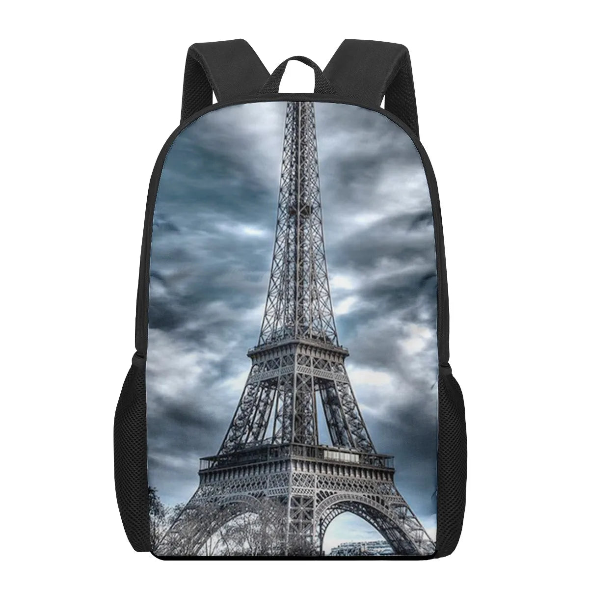 Eiffel Tower 3D Print School Bag Set for Kids