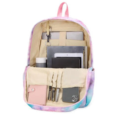 Travel Book Storage Bag with Zipper Pockets