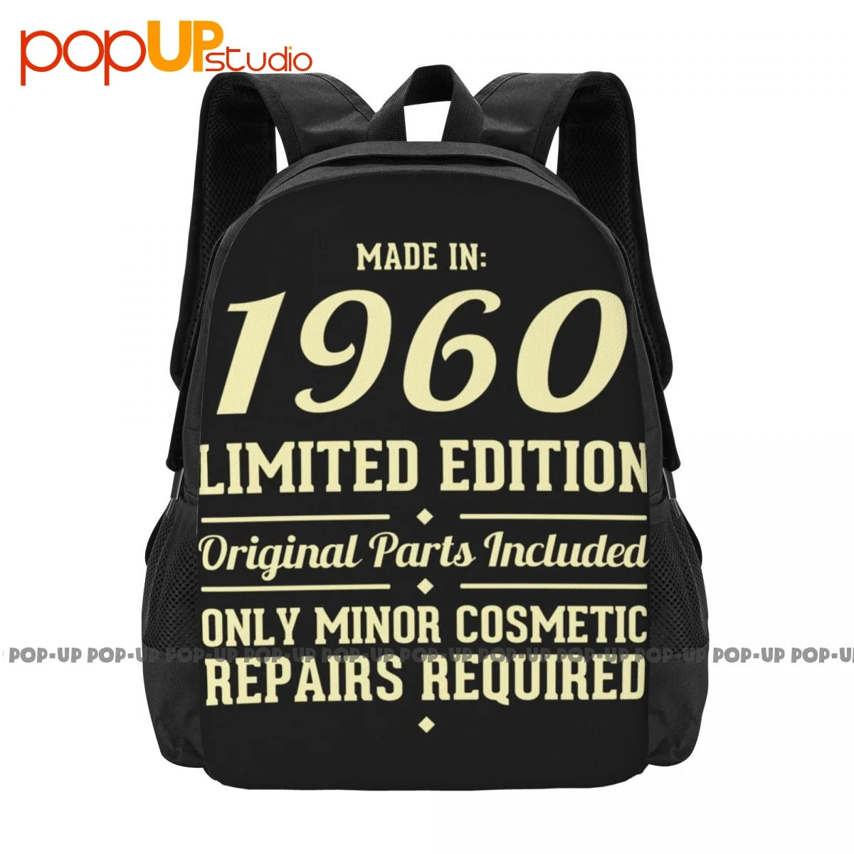 1960 Birth Year Backpack Vintage Shoe Bag Sports Bag