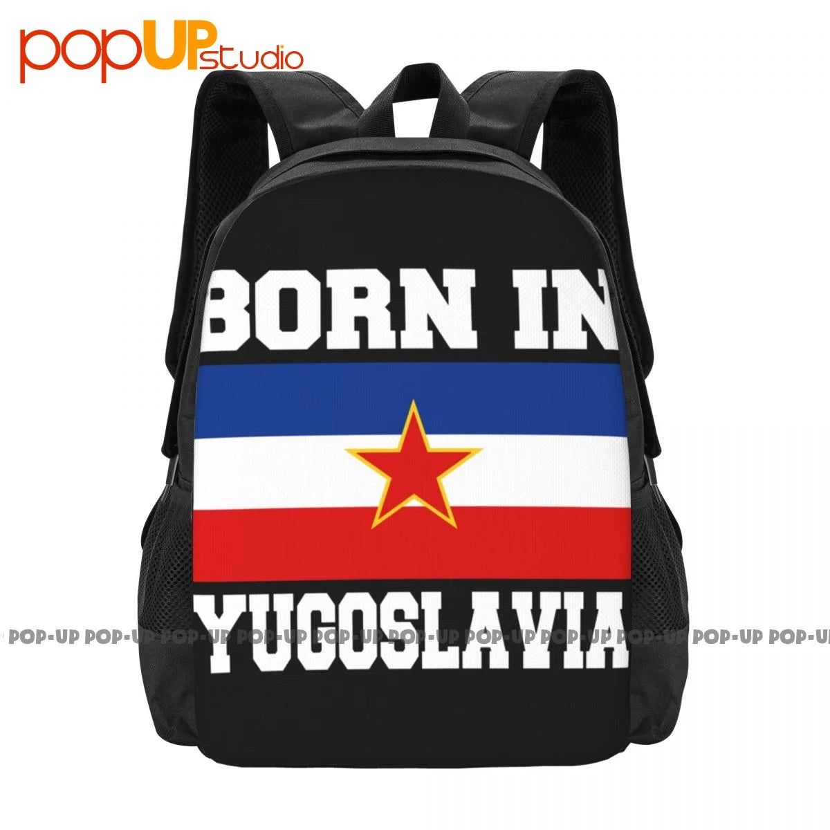 Yugonostalgic Yugoslavia Flag Backpack Large Capacity Storage Bag