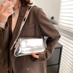 Boston Bright Leather Underarm Shoulder Bag Women's Handbag