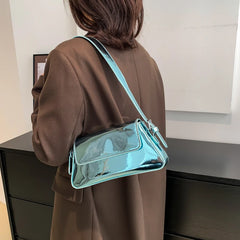 Boston Bright Leather Underarm Shoulder Bag Women's Handbag