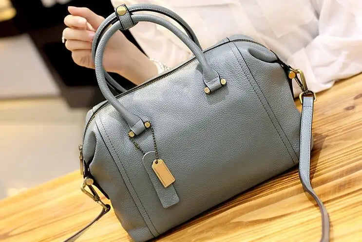 Boston Shoulder Crossbody Tote Bag for Women Leather Handbags Women Messenger Ba