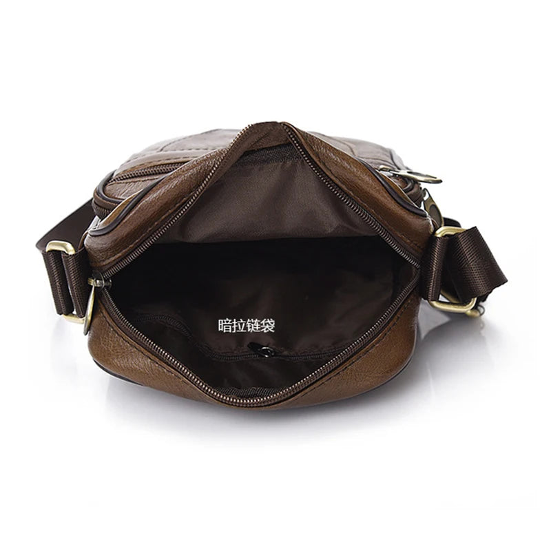 Men's Leather Business Bag Shoulder Purse Messenger Crossbody