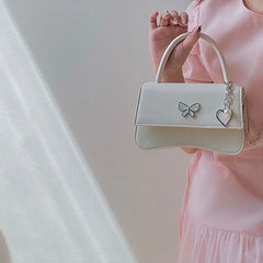 Bow Clutch Purse Ladies Pu Leather Tote Handbags Hot Girls Chains Messenger Bags