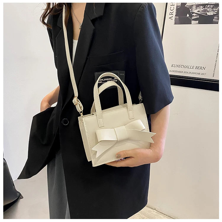 Small Square Bag Messenger Bags for Women Vintage Pu Leather Ladies Shoulder Bag