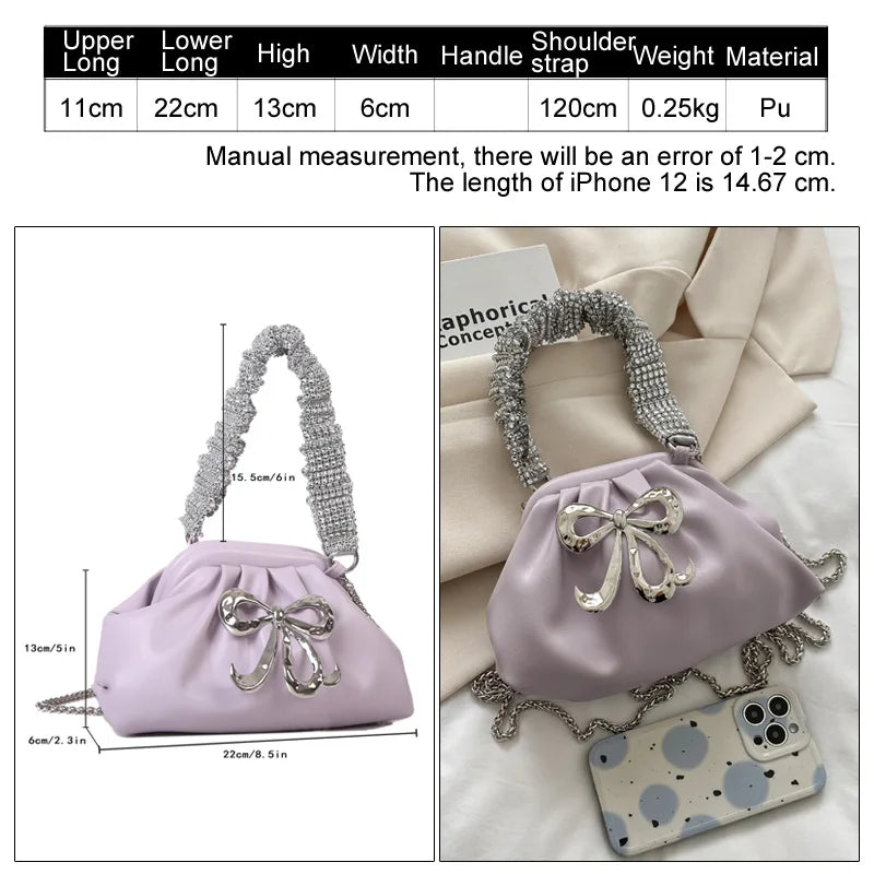 Shining Purse Bag for Women Evering Clutch Bag Handbag Tote