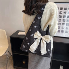 Sweet Flower Women Shopping Girl Soft Cotton Cloth Environmental Storage Handbag