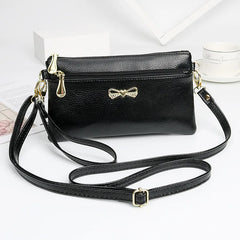 Bowknot Shoulder Bags for Women PU Crossbody Bags Small Female Bag