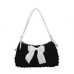 Bowtie Shoulder Bags for Women Autumn Trends Small Crossbody Bag