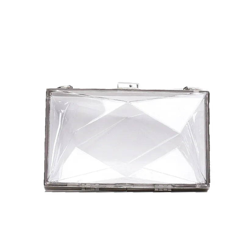 Transparent Acrylic Jelly Bag with Thick Chain Tote