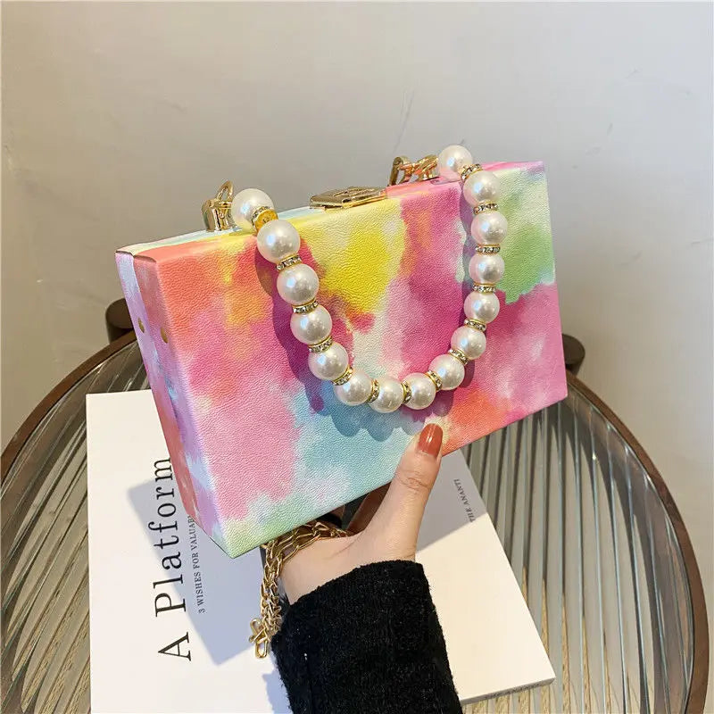 Women Tie-dyed Shoulder Bag Euro-America Style Handbag