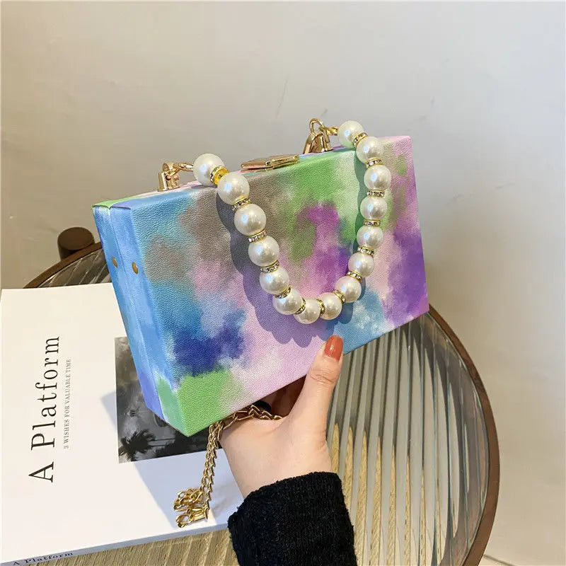 Women Tie-dyed Shoulder Bag Euro-America Style Handbag