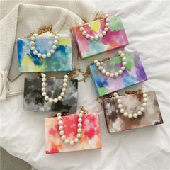 Women Tie-dyed Shoulder Bag Euro-America Style Handbag
