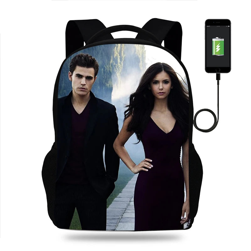 Students Backpack for Boys and Girls with USB