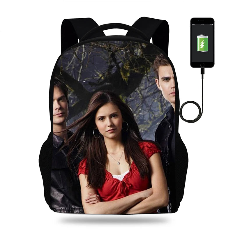 Students Backpack for Boys and Girls with USB