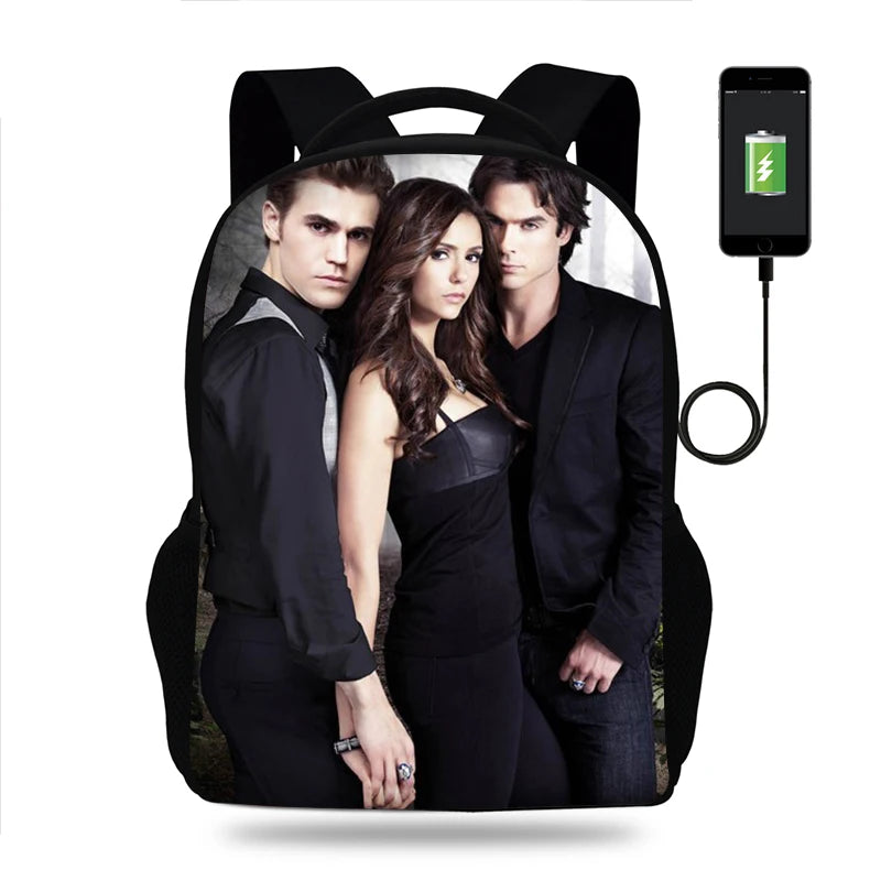 Students Backpack for Boys and Girls with USB