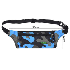 Kids Camouflage Fanny Pack Travel Money Waist Belt Holiday Pouch