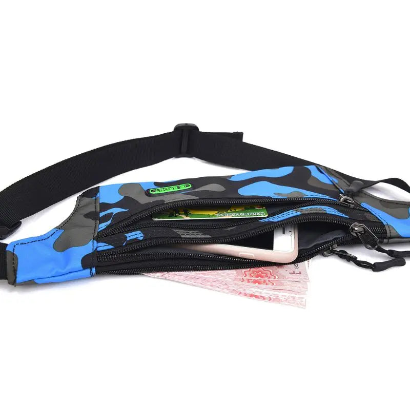 Kids Camouflage Fanny Pack Travel Money Waist Belt Holiday Pouch