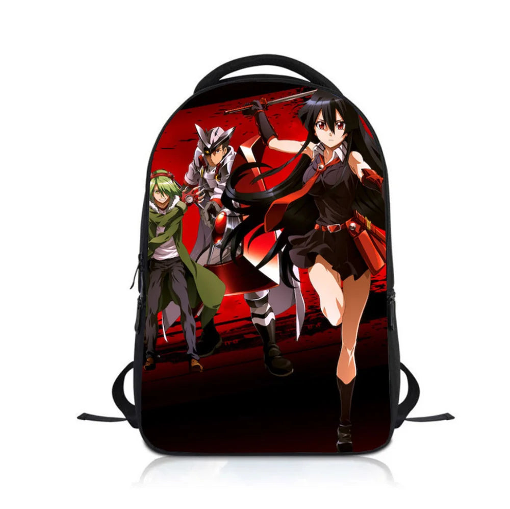 Anime Akame ga KILL! Kids Rucksack School Bag Children Knapsack