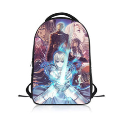 Anime fate stay night Students Backpack School Bag Children Cartoon Knapsack