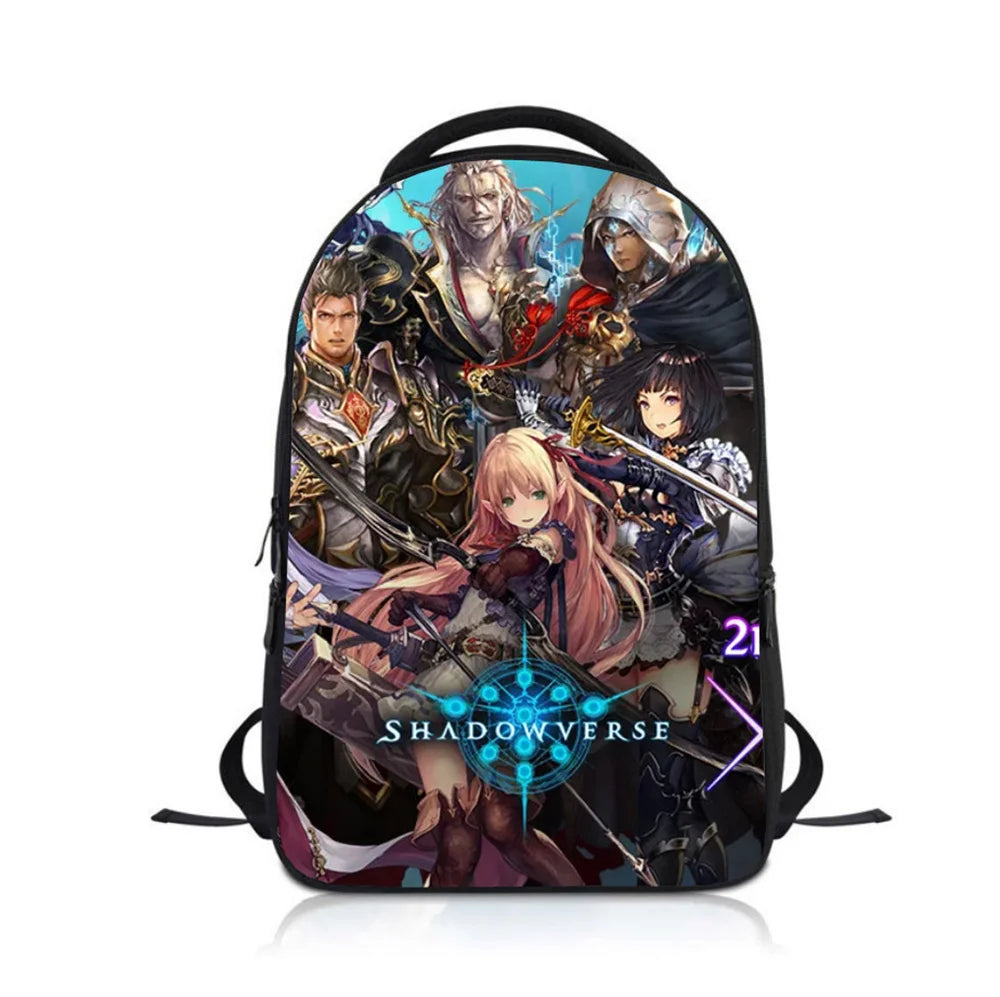 Anime fate stay night Students Backpack School Bag Children Cartoon Knapsack