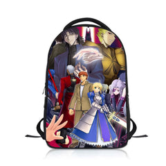 Anime fate stay night Students Backpack School Bag Children Cartoon Knapsack
