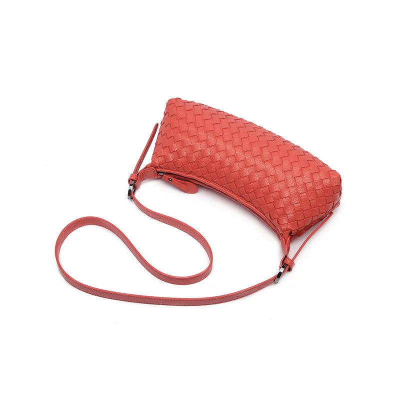Large Capacity Woven Hobos Bag Totes Women's Shoulder Handbags Female Clutch