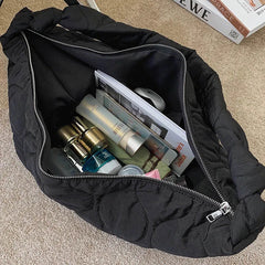 Women's Leather Shoulder Bag - Large Capacity Handbag