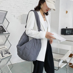 Women's Leather Shoulder Bag - Large Capacity Handbag