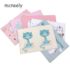 Unicorn Mermaid Cat Passport Cover for Women